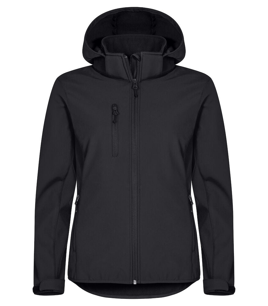 Classic Softshell Hoody Lady Black XS