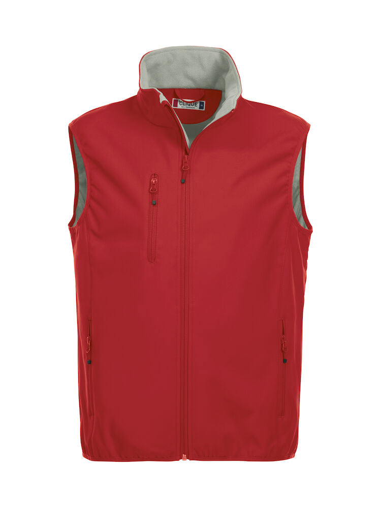Basic Softshell Vest Red XS