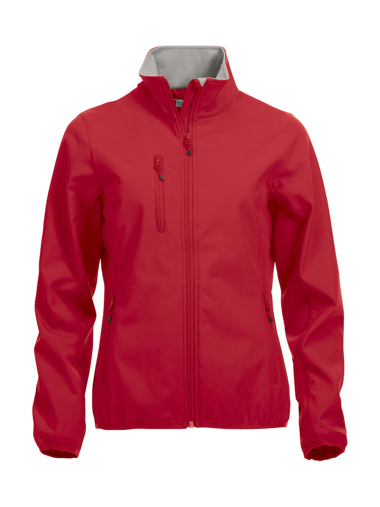 Basic Softshell Jacket Ladies Red XS