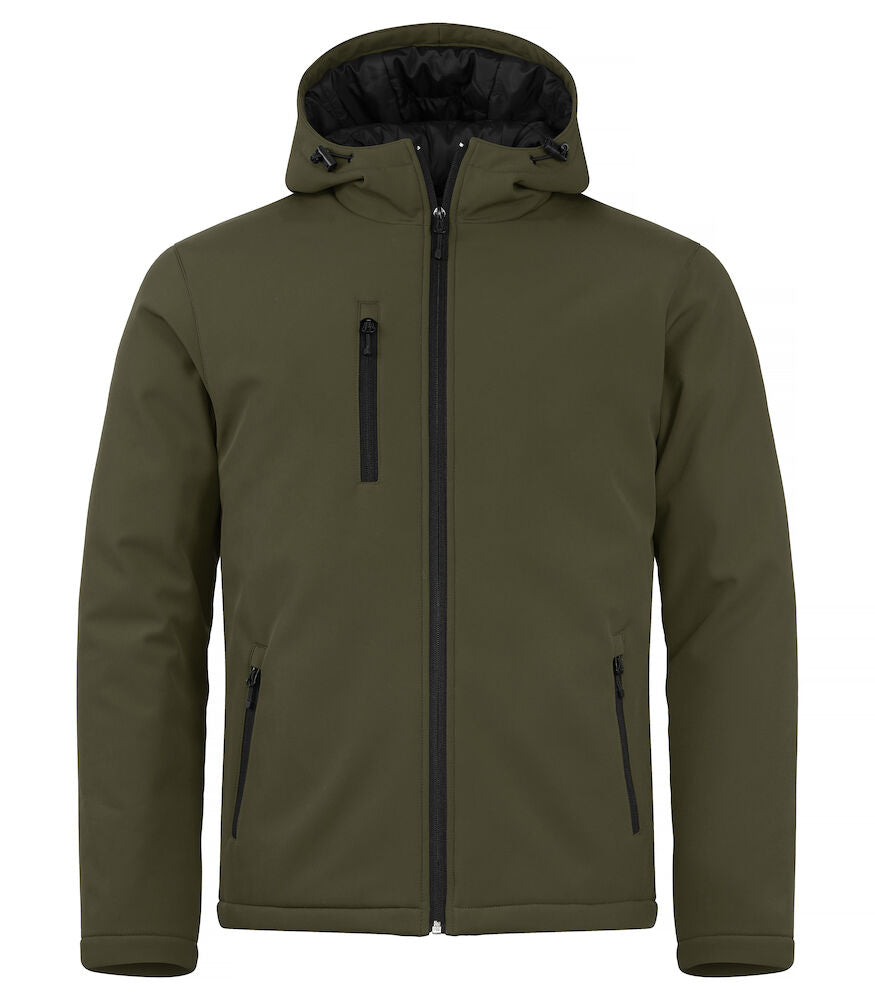 Padded Hoody Softshell Fog Green XS