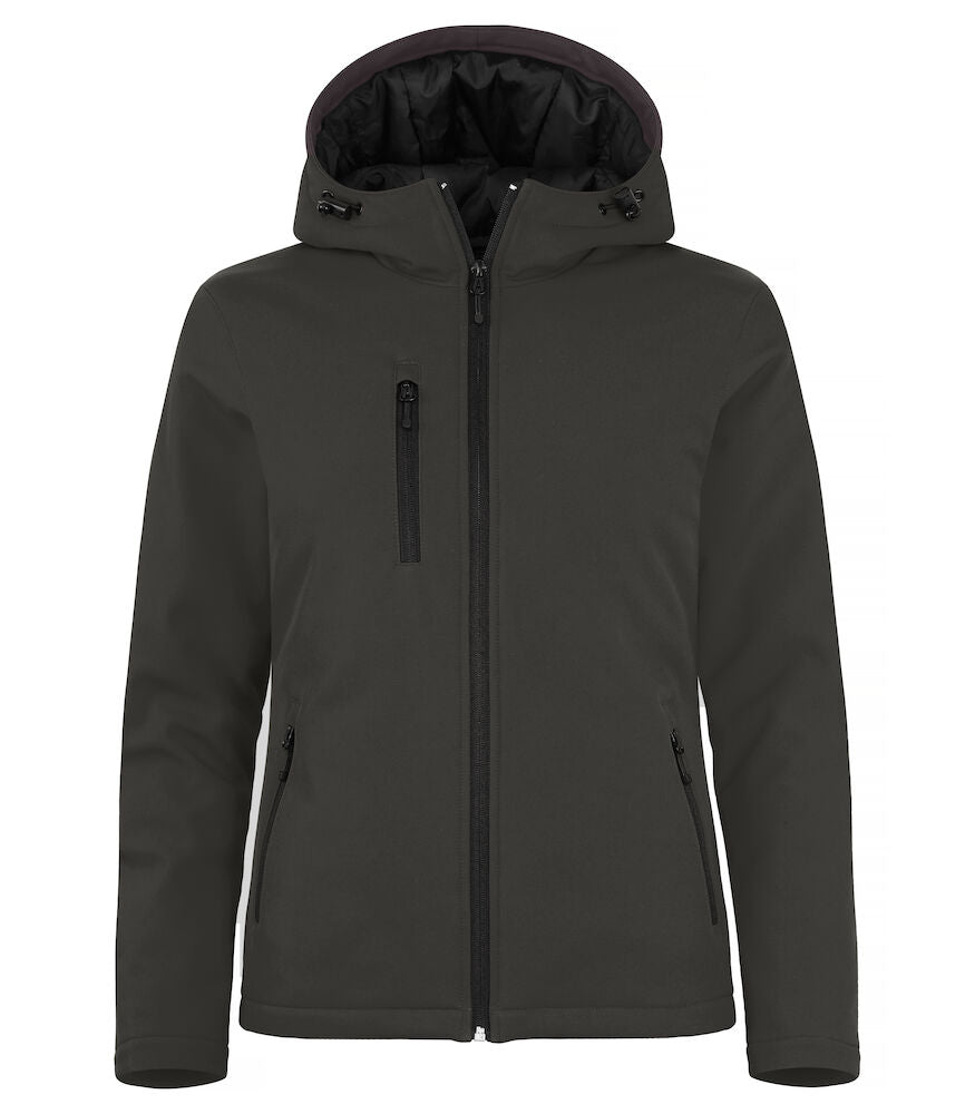 Padded Hoody Softshell W Dark Grey XS