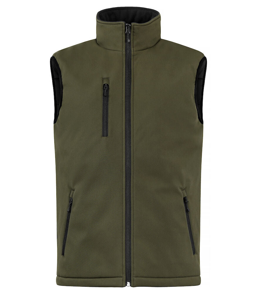 Padded Softshell Vest Fog Green XS