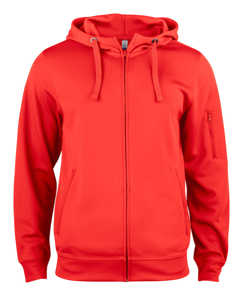 Basic Active Hoody FZ Red XS
