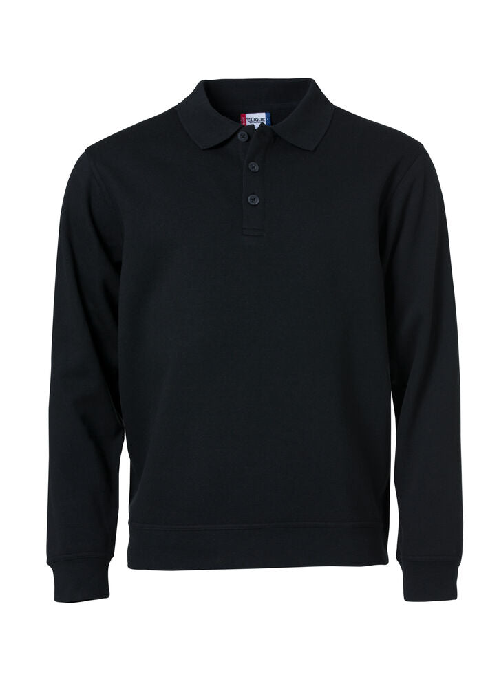 Basic Polo Sweater Black XS