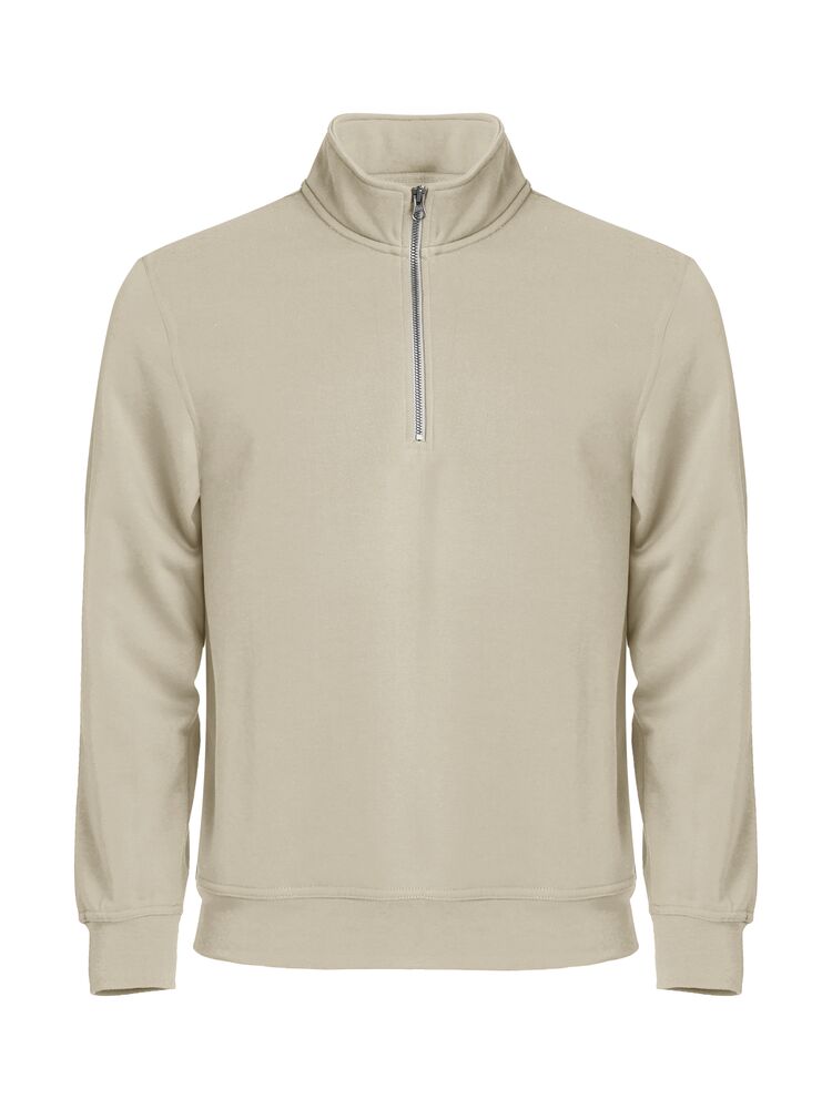 Basic Half Zip Light Khaki XS