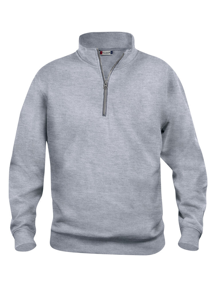 Basic Half Zip Grey Melange XS