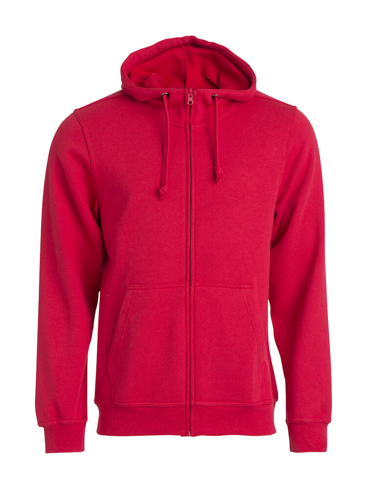 Basic Full Zip Mens Red XS