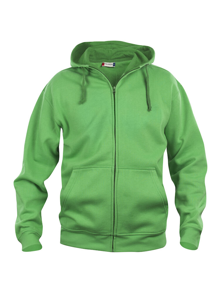 Basic Full Zip Mens Apple Green XS
