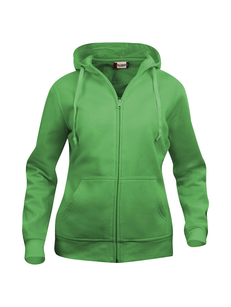 Basic Full Zip Ladies Apple Green XS
