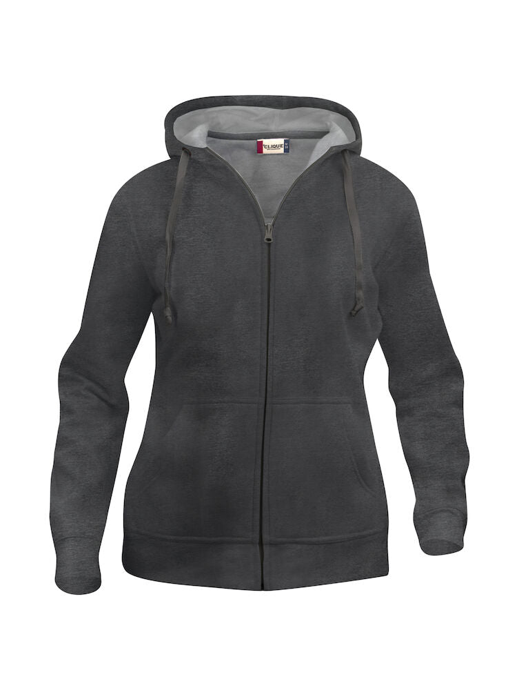 Basic Full Zip Ladies Anthracite Melange XS