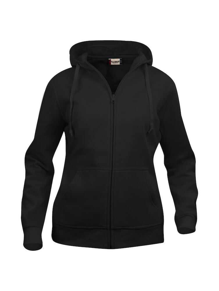 Basic Full Zip Ladies Black XS