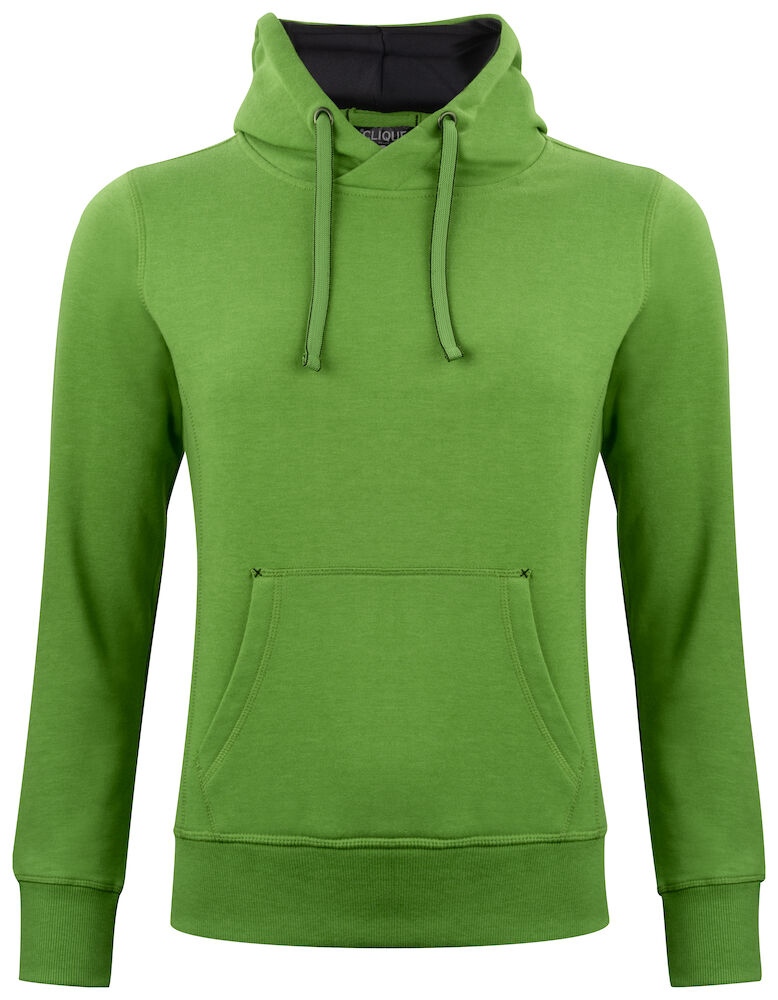Classic Hoody Ladies Green Melang XS