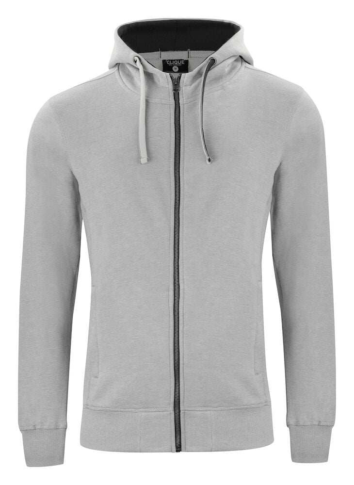 Classic Hoody Full Zip Grey Melange XS