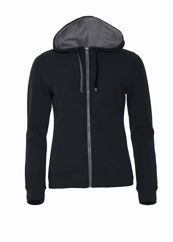 Classic Hoody Full Zip Ladies Black XS