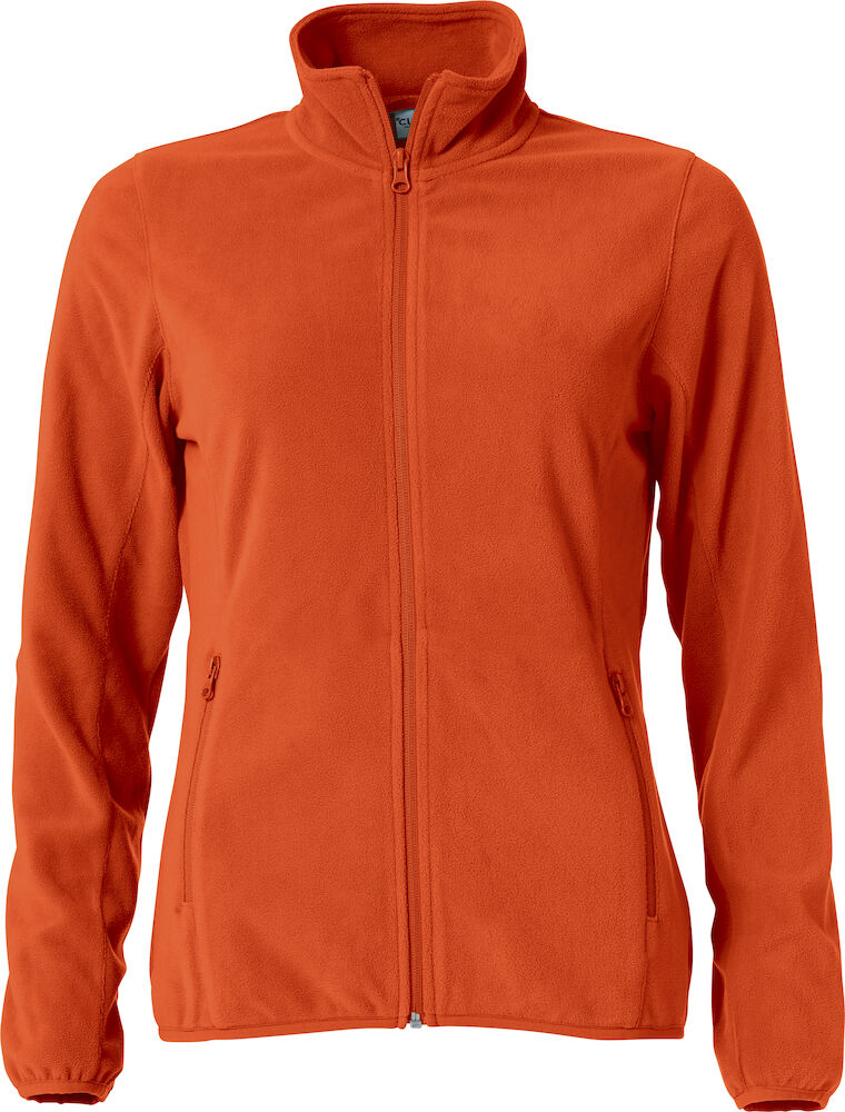 Basic Micro Fleece Jacket Ladies Blood Orange XS