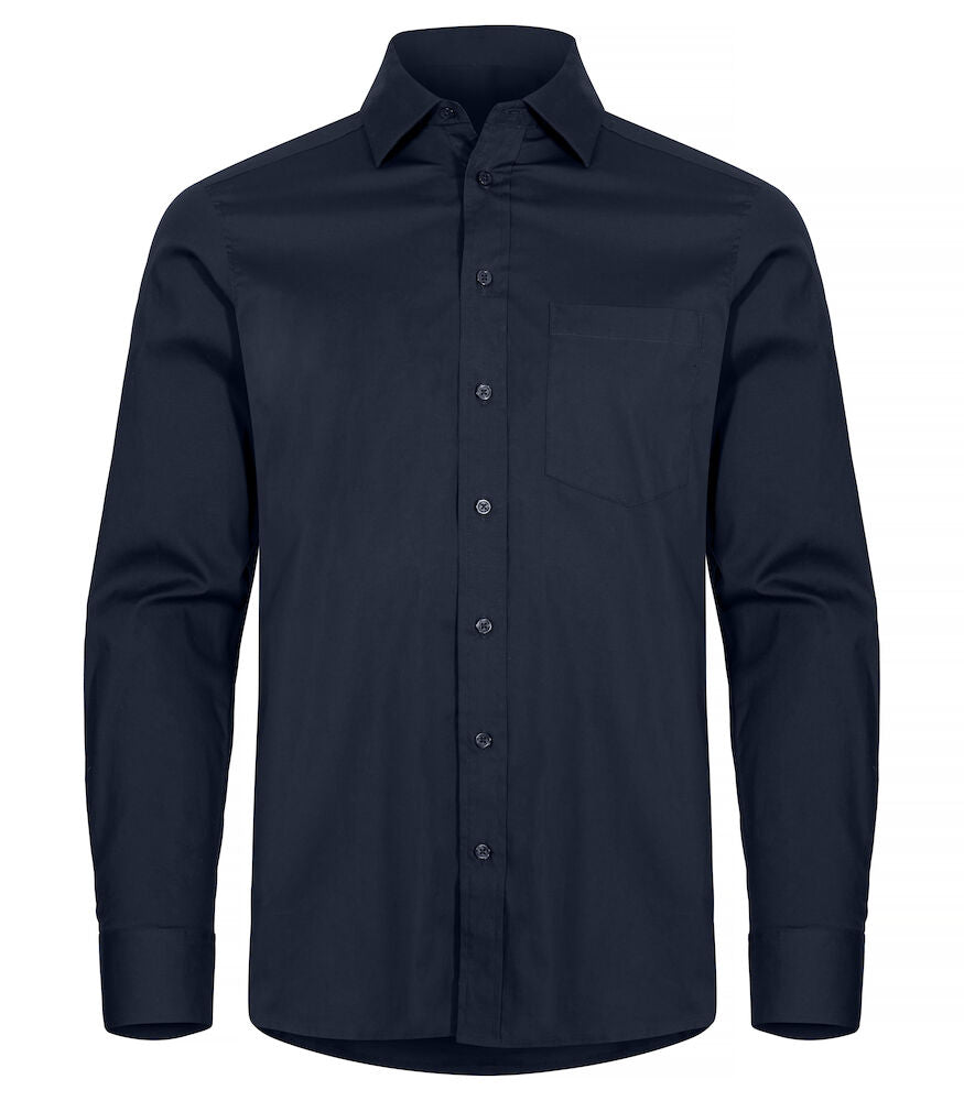 Stretch Shirt LS Dark Navy XS