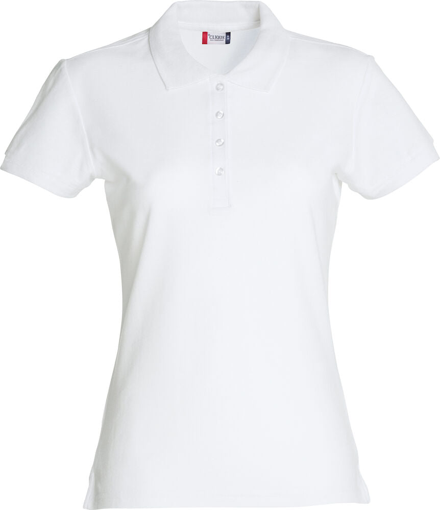 Basic Polo Ladies White XS