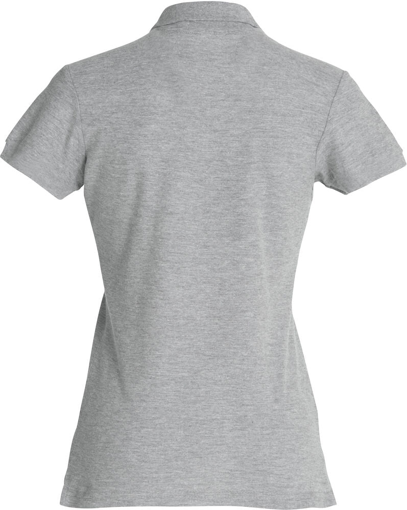 Basic Polo Women Grey Melange