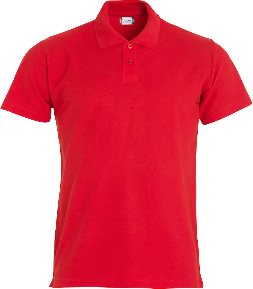 Basic Polo S/S Junior Red 90/100