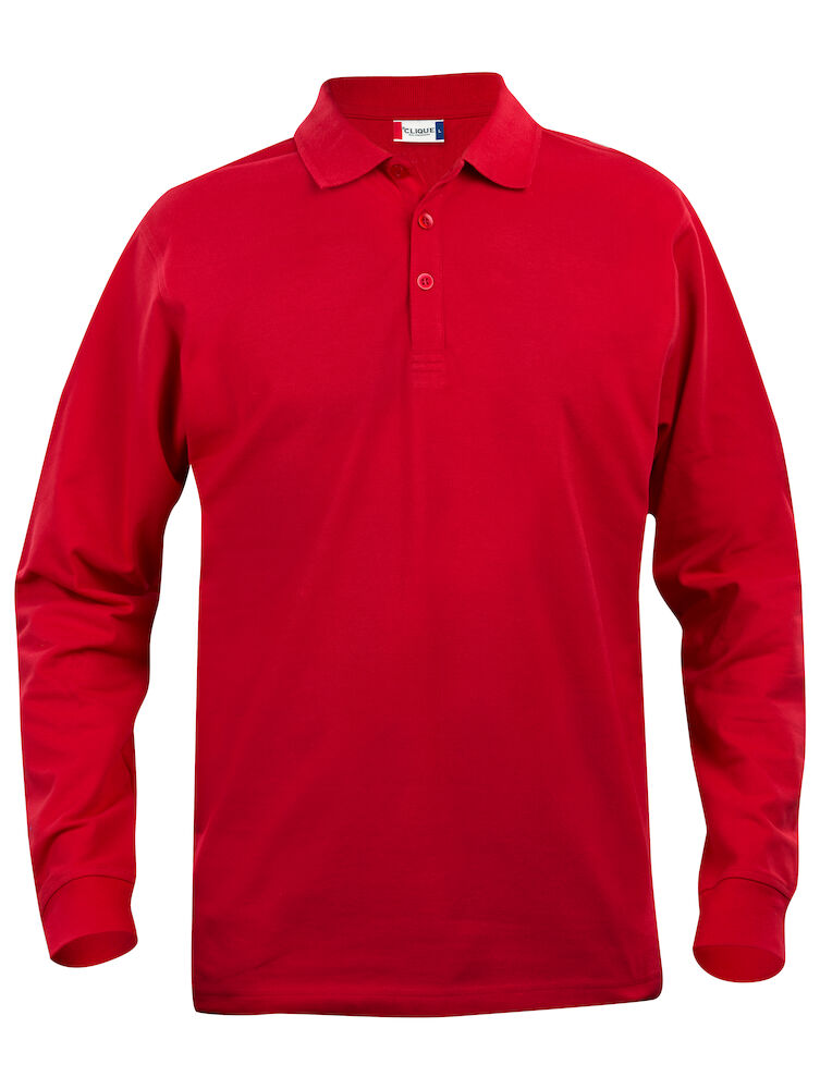 Basic Polo L/S Junior Red 90/100