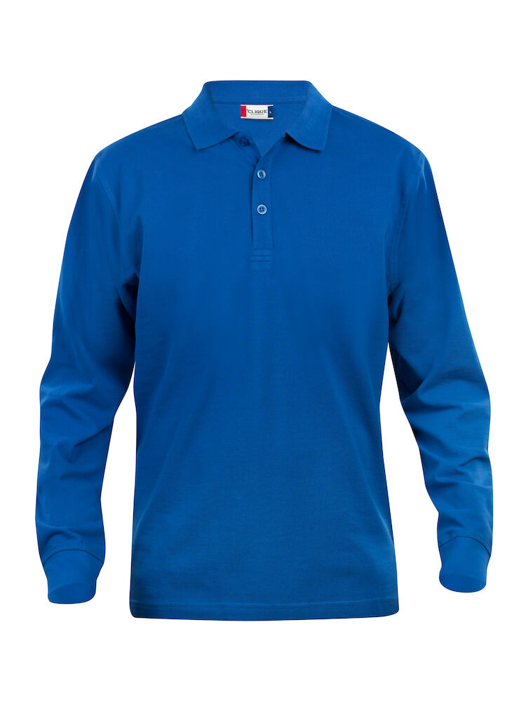 Basic Polo L/S Junior Royal Blue 90/100