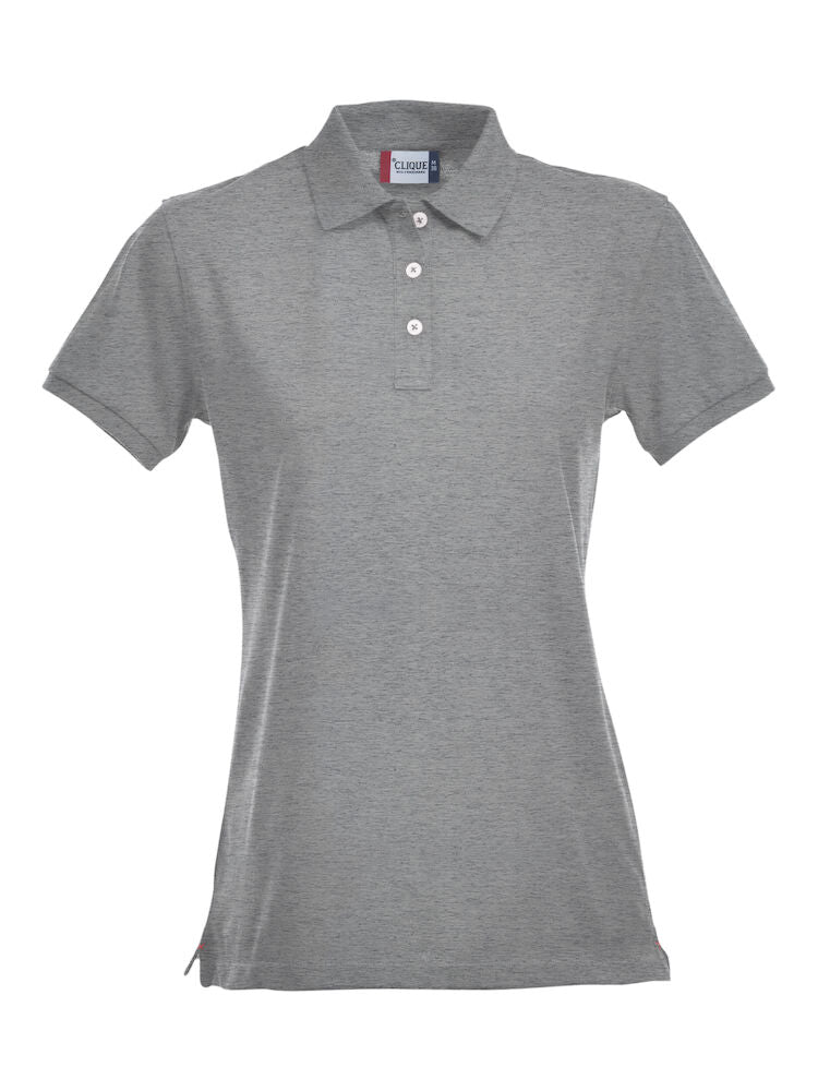 Stretch Premium Polo Ladies Grey Melange XS