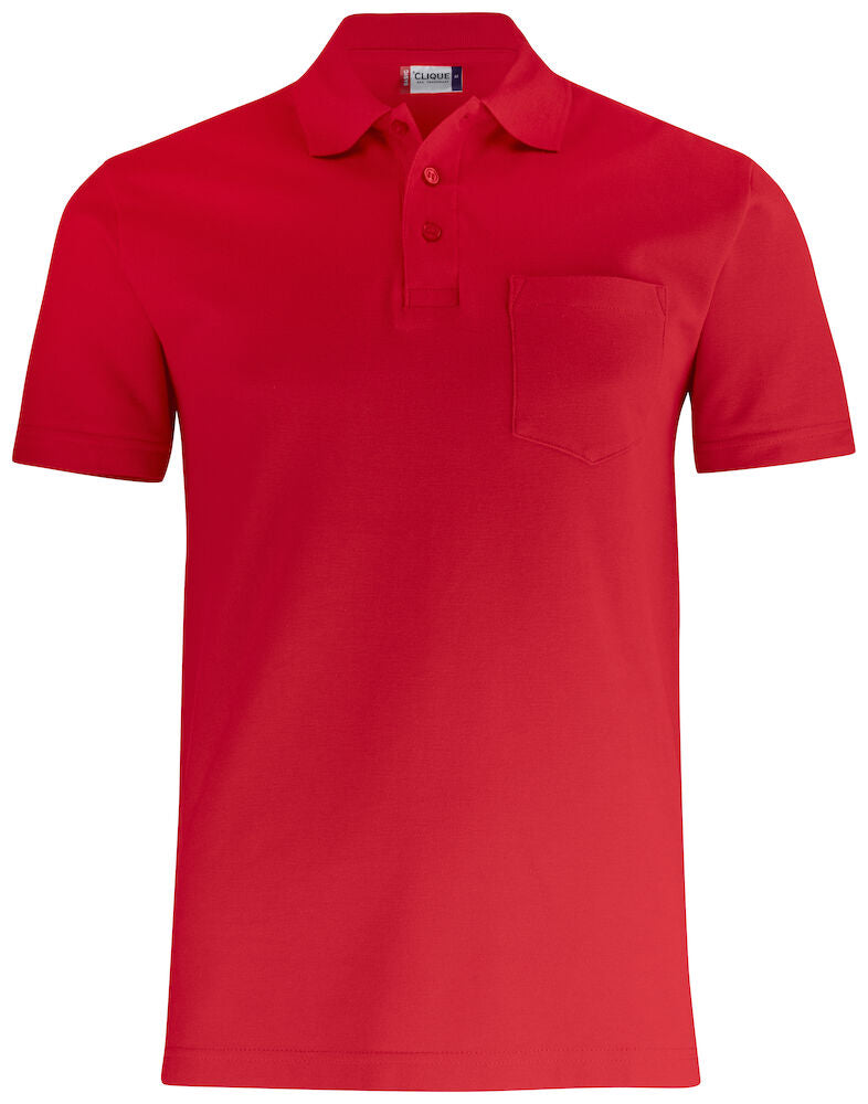 Basic Polo w. Pocket Red XS