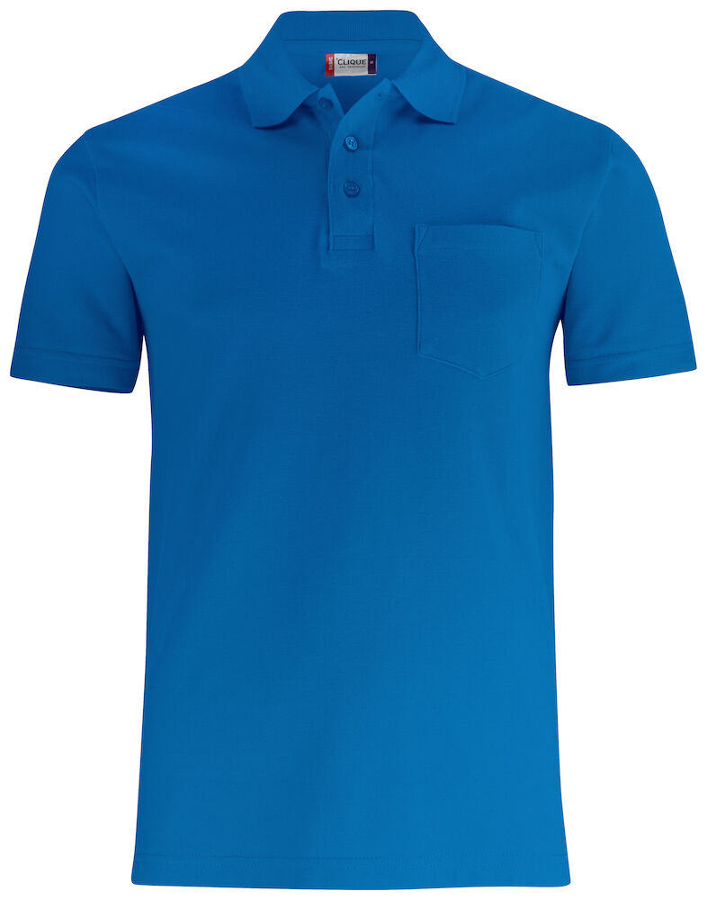 Basic Polo w. Pocket Royal Blue XS