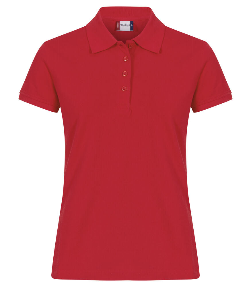 Heavy Premium Polo Ladies Red L