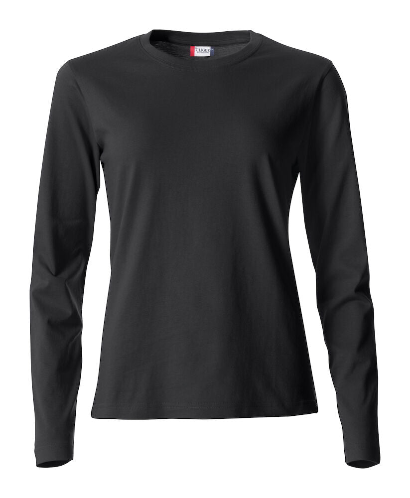 Basic-T L/S Ladies Black XS