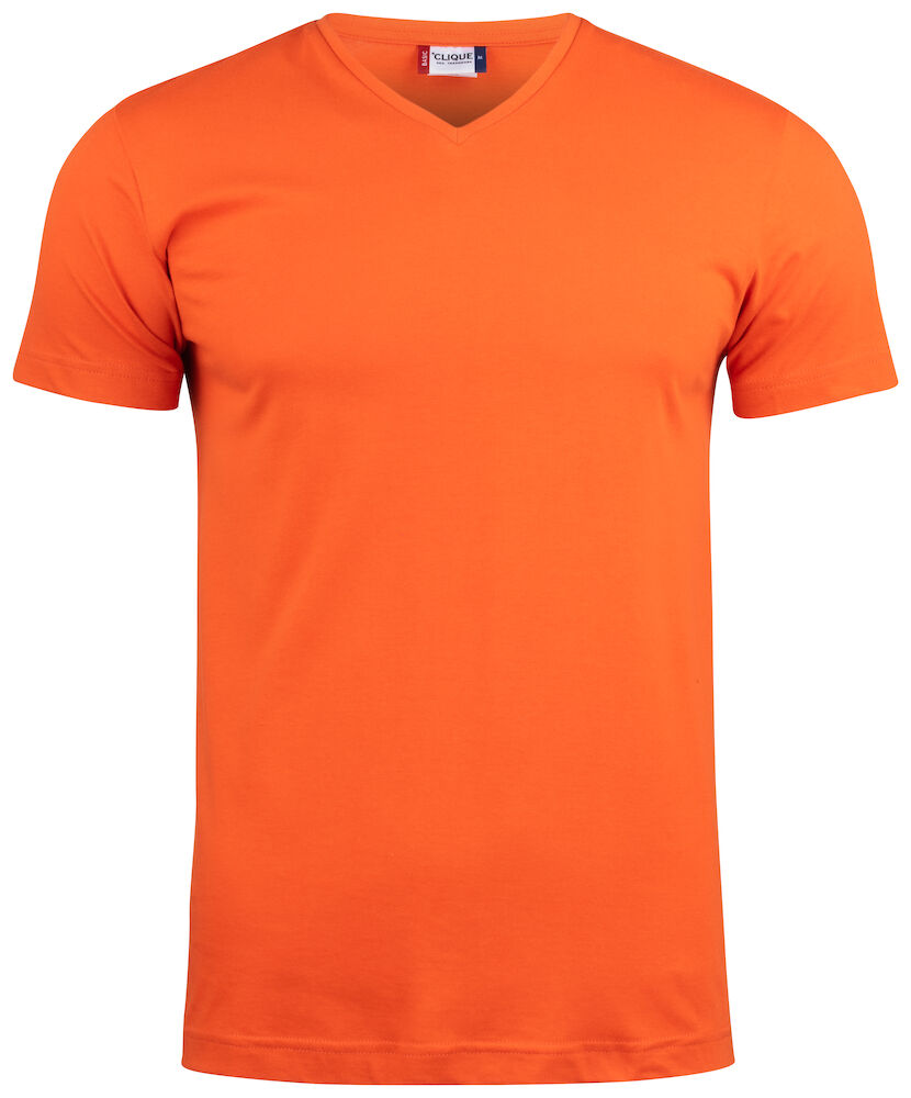 Basic-T V-neck Blood Orange XS