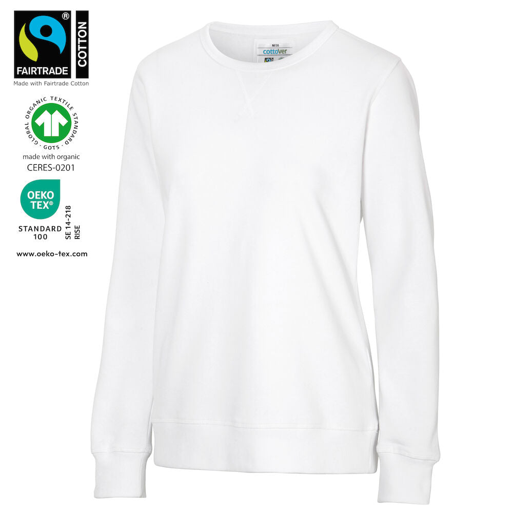 Crew Neck Lady (GOTS) White XS