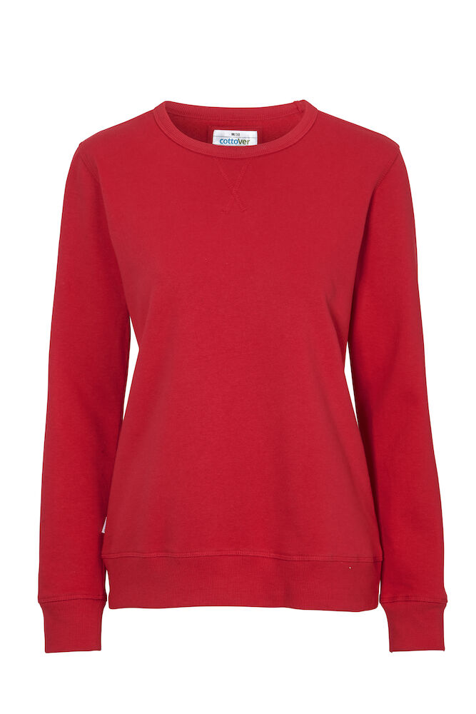 Crew Neck Lady (GOTS) Red XS