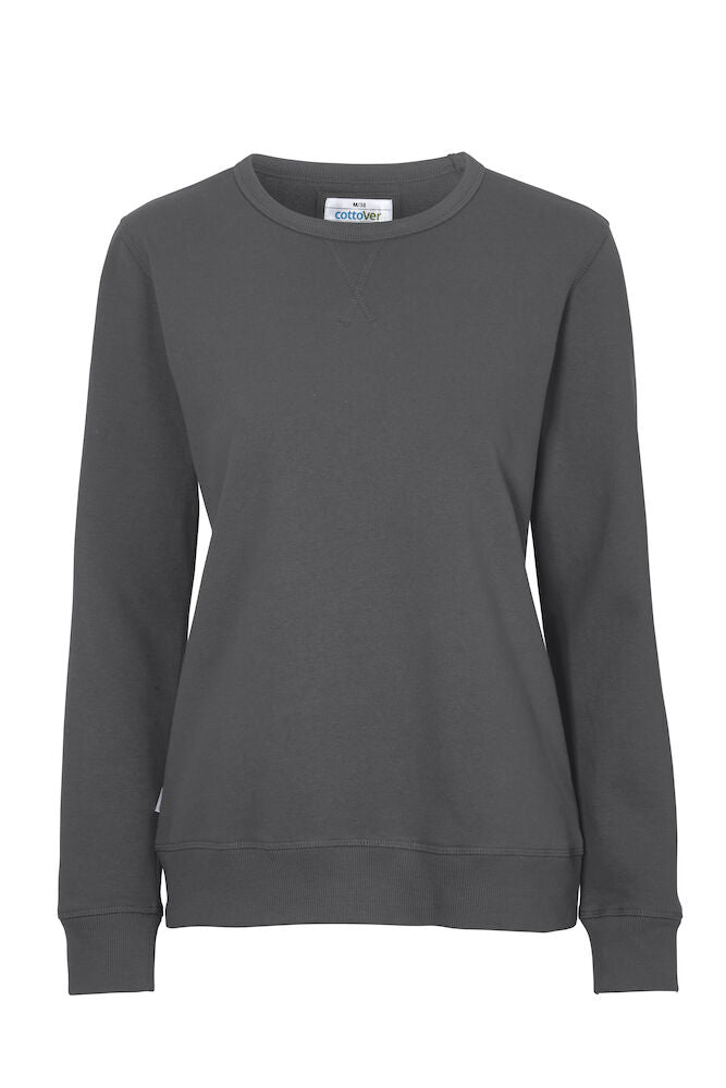 Crew Neck Lady (GOTS) Charcoal XS