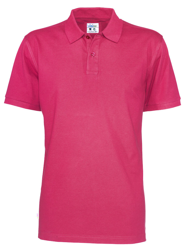 Pique Man (GOTS) Dark Cerise S