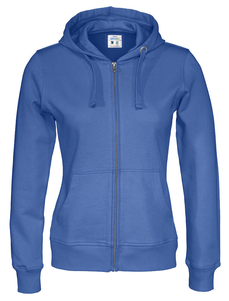 Full Zip Hood Lady (GOTS) Royal XS