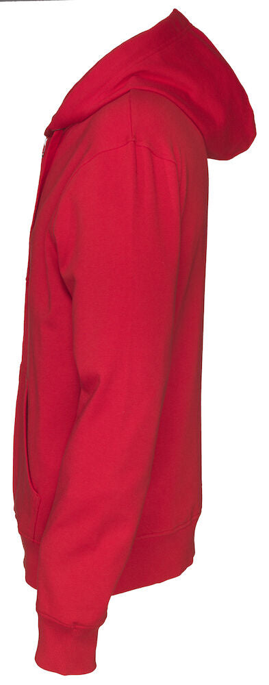 Full Zip Hood Man Red