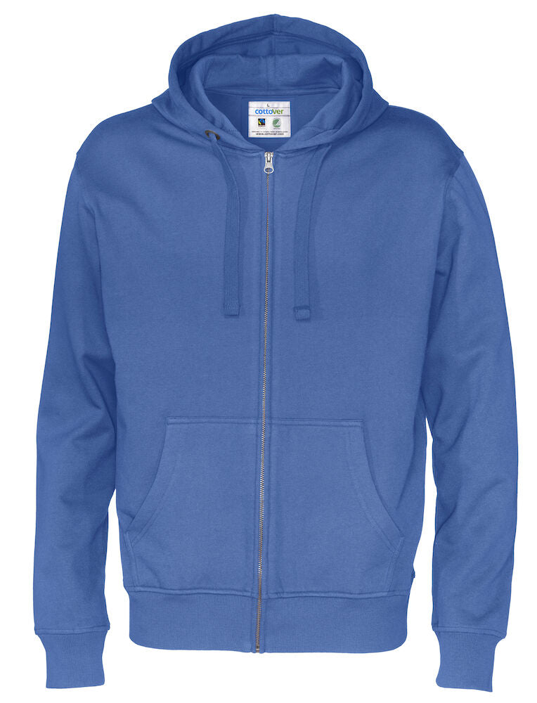 Full Zip Hood Man (GOTS) Royal S
