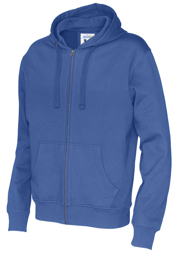 Full Zip Hood Man Royal Blue