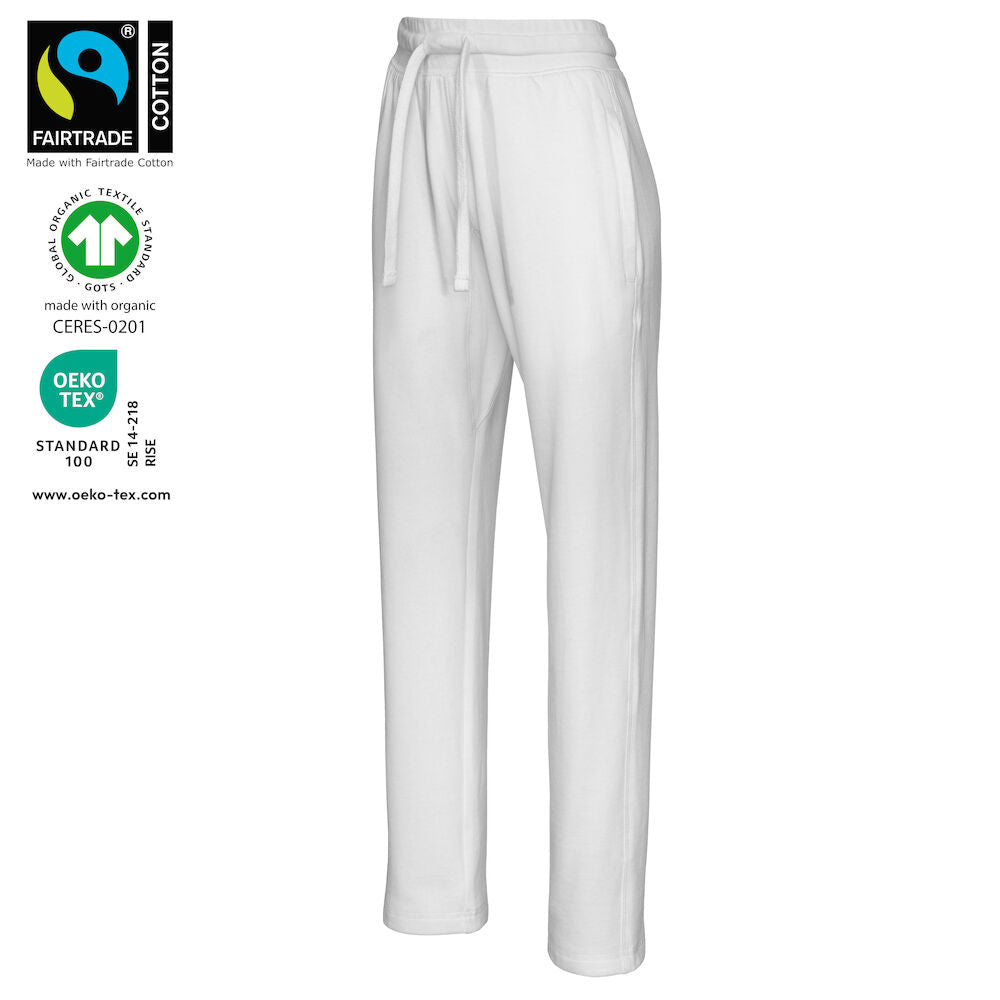 Sweat Pants Lady (GOTS) White XS