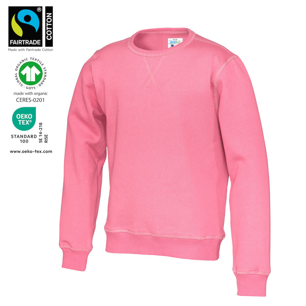 Crew Neck Kid (GOTS) Pink 90/100