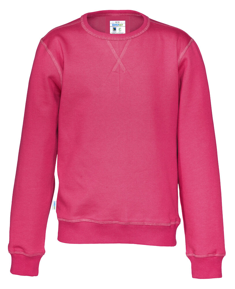 Crew Neck Kid (GOTS) Dark Cerise 90/100
