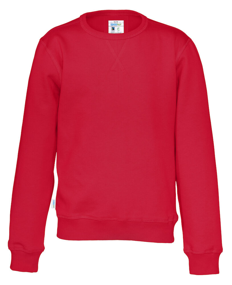 Crew Neck Kid (GOTS) Red 90/100