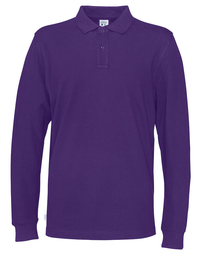 Pique LS Man (GOTS) Purple S