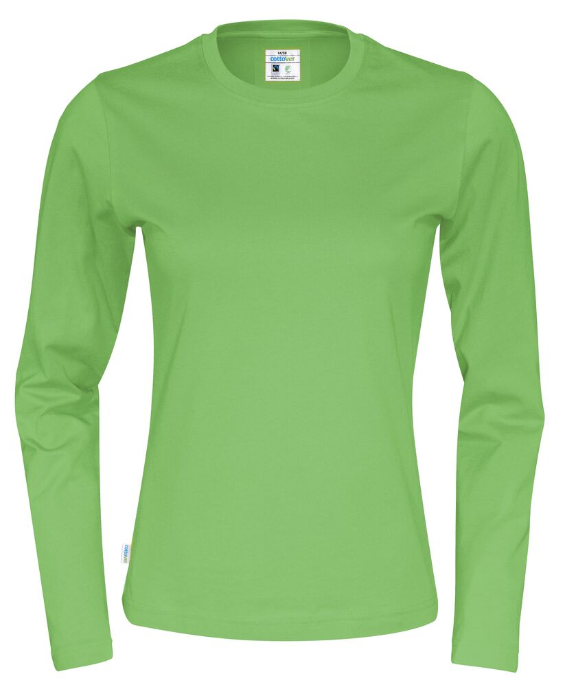 T-Shirt LS Lady (GOTS) Green XS