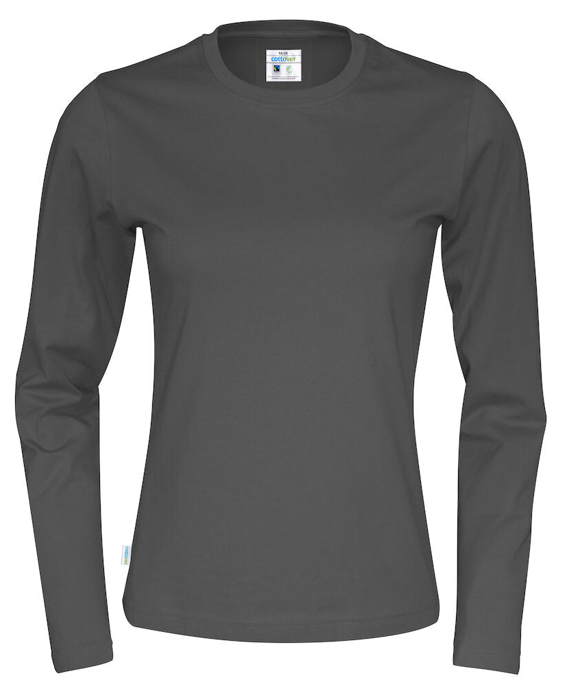 T-Shirt LS Lady (GOTS) Charcoal XS