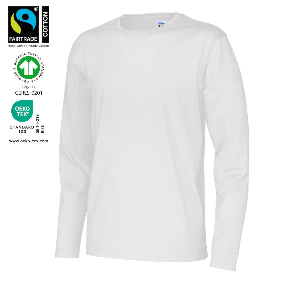 T-Shirt LS Man (GOTS) White S