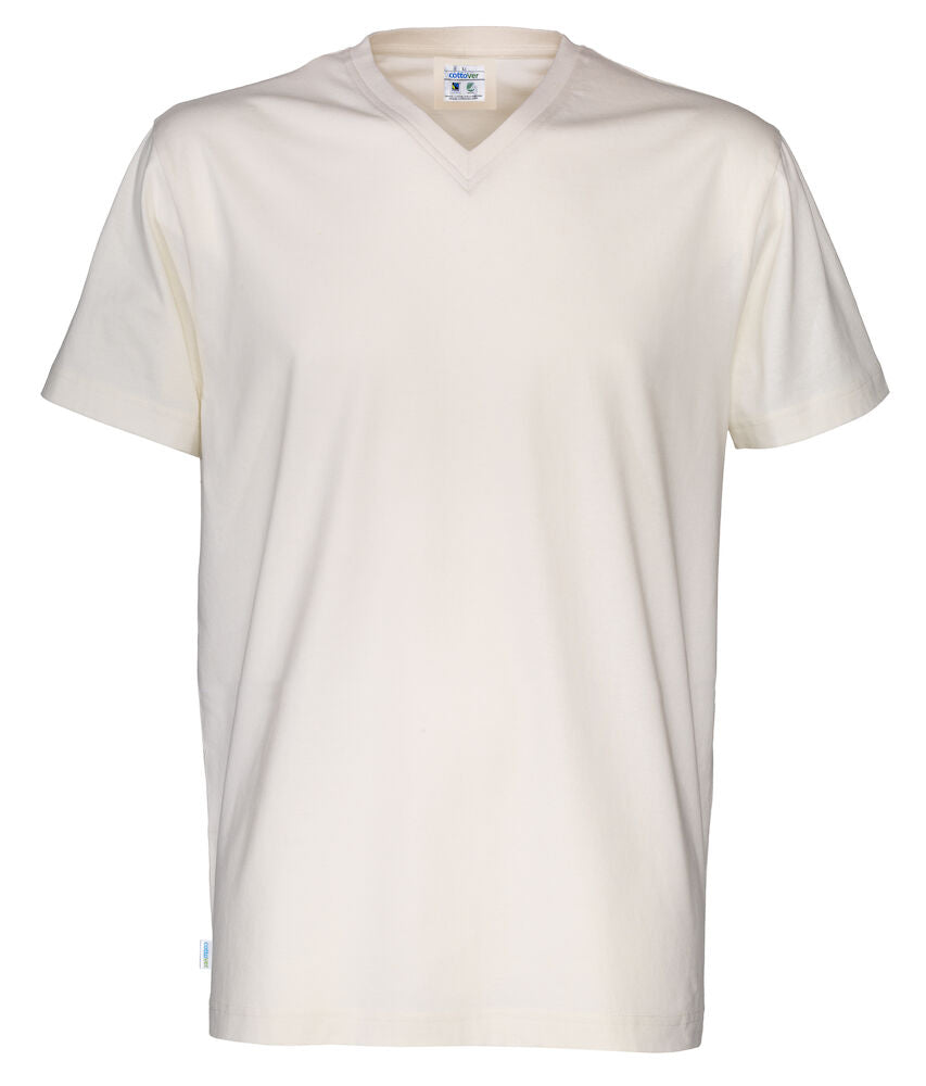 T-shirt V-neck Man (GOTS) Off White S