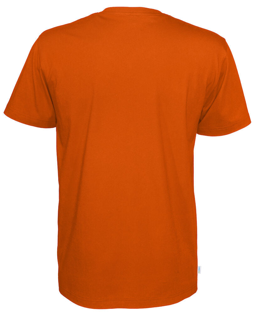 T-Shirt V-Neck Man Orange