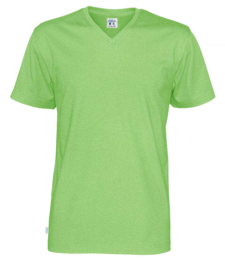 T-shirt V-neck Man (GOTS) Green S